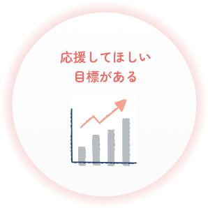 応援してほしい目標がある